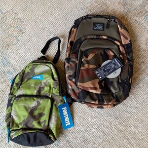 Fortnite/Eastsport Camouflage Backpack Set NWT